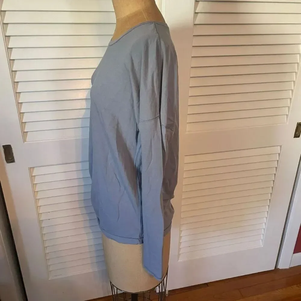 LULULEMON | to the point long sleeve periwinkle blue top